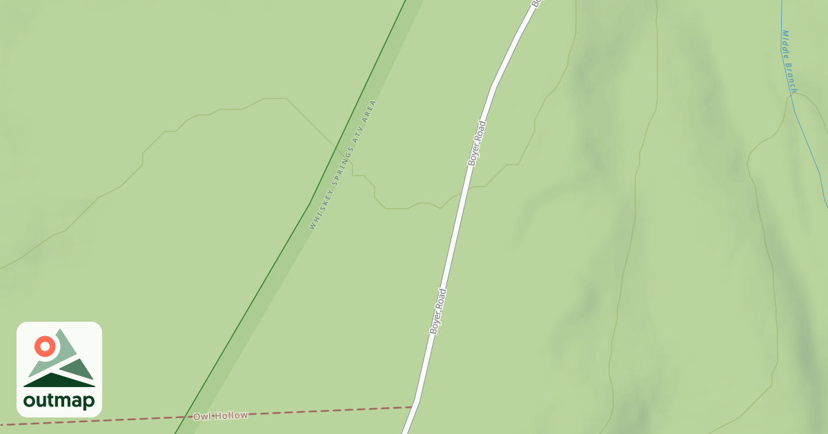 Map of Whiskey Springs Trails
