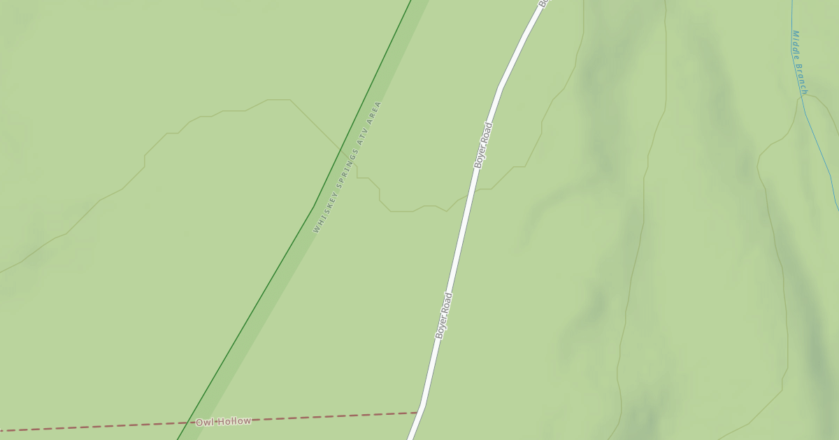 Map preview of Whiskey Springs Trails