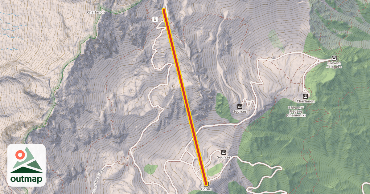 Map of Col Cornu