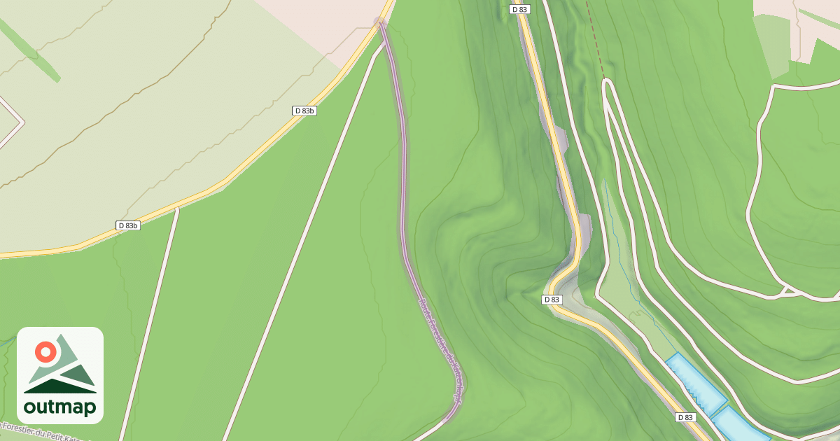 Map of Route Forestière du Katzenkopf