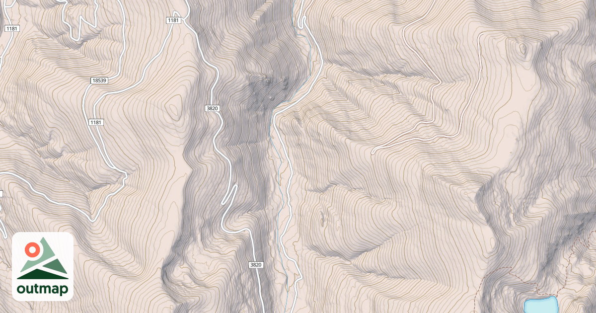 Map of EAST FORK BIG CREEK