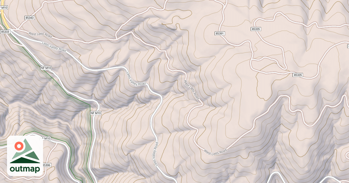 Map of WEST LETTS