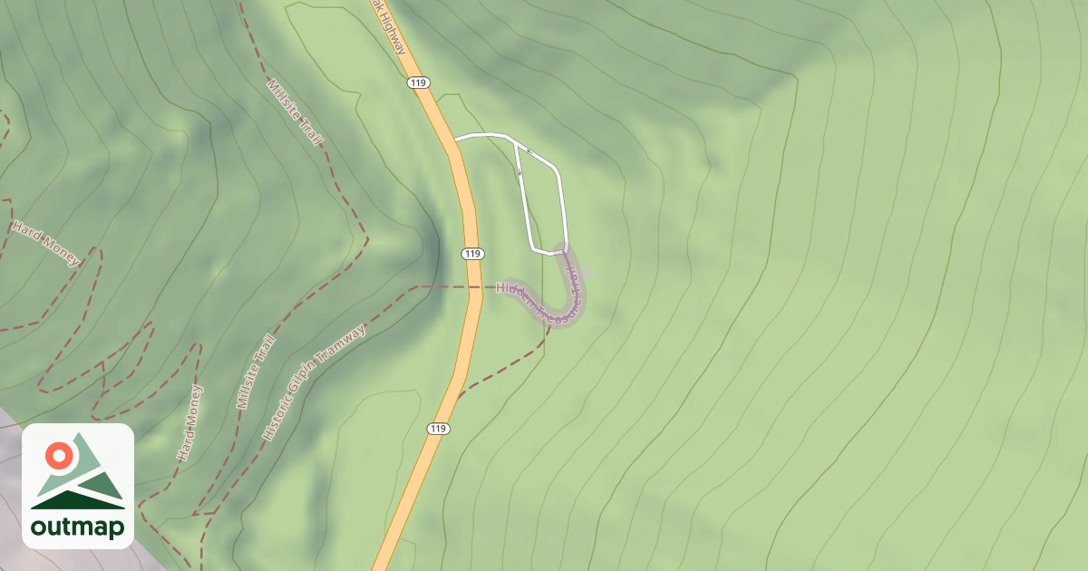 Map of Hidden Treasure Trail