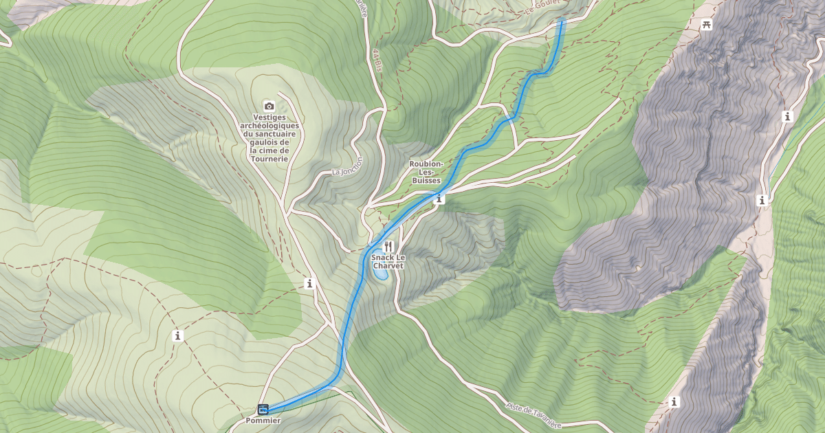 Map preview of Les Blanchons