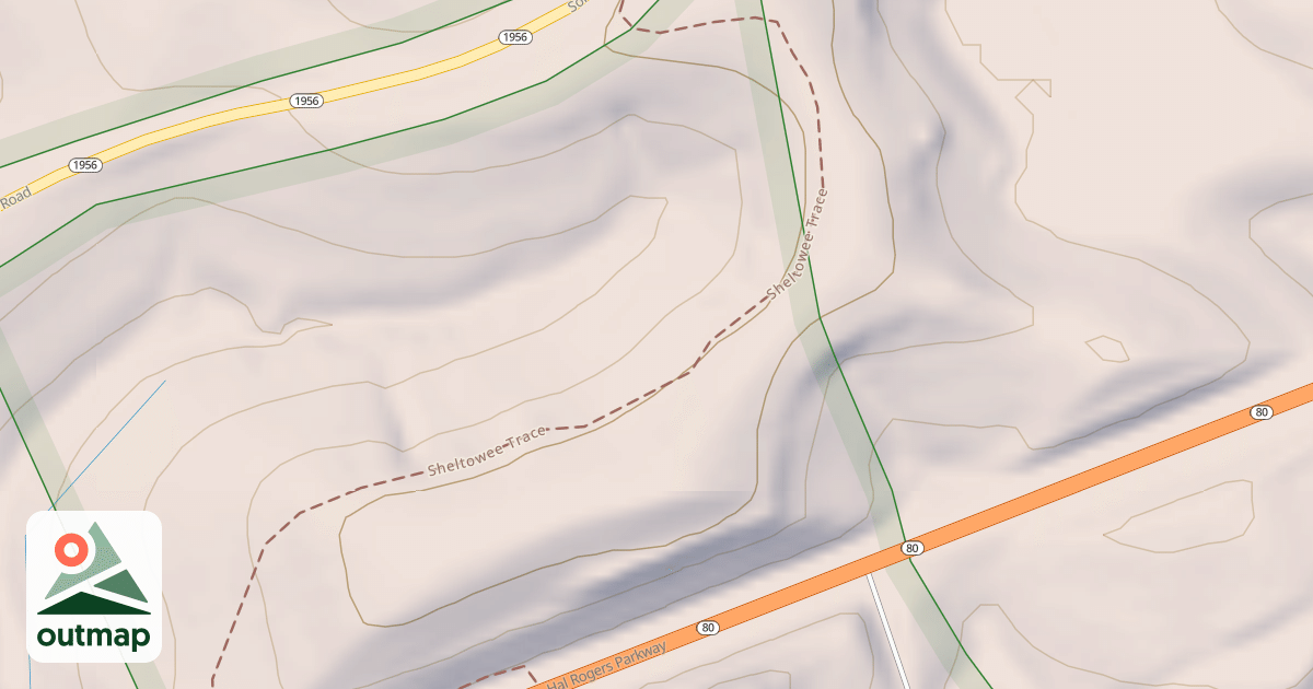 Map of Sheltowee Trace