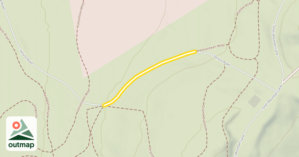 Map of Serivce Road