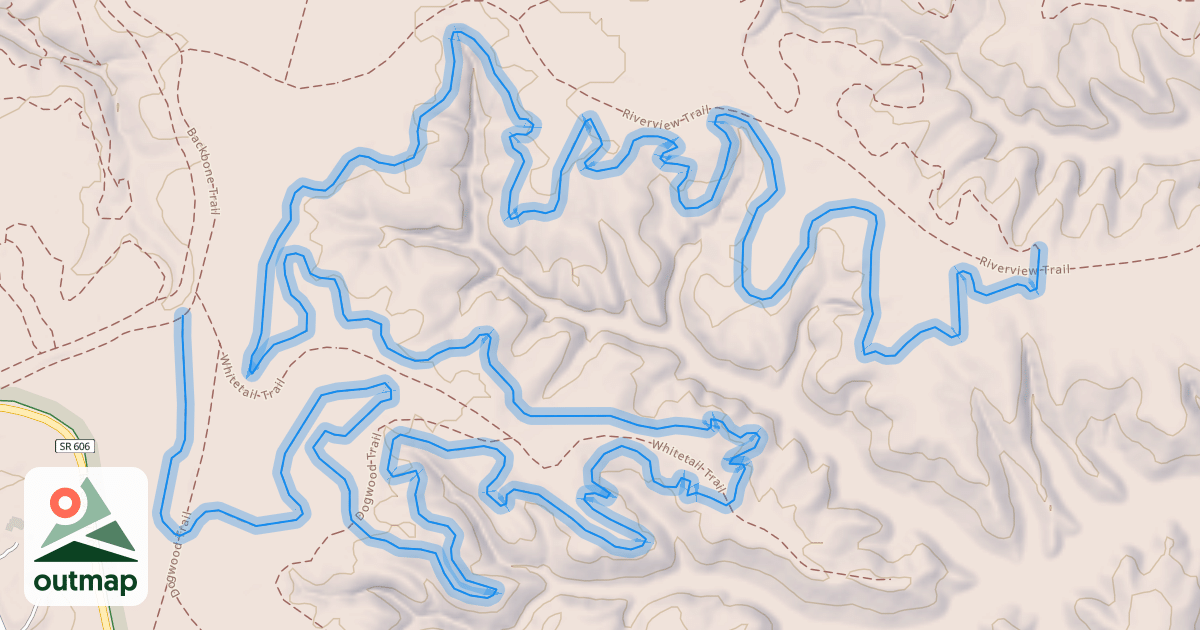 Map of John Blair Trail