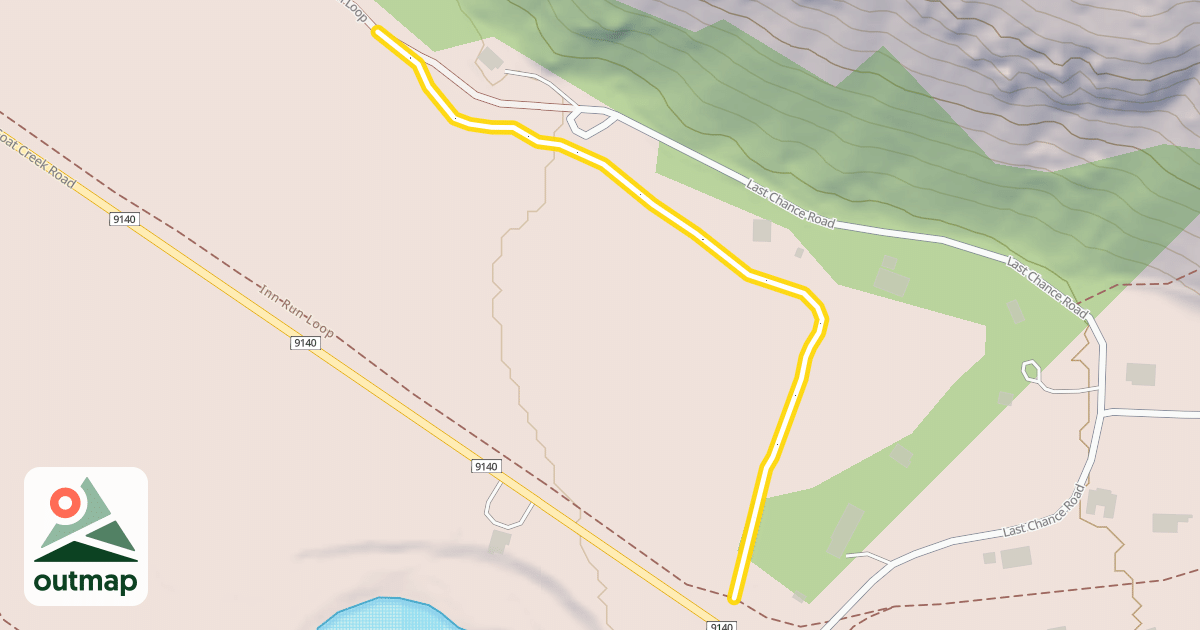Map of Flagg Mountain Loop