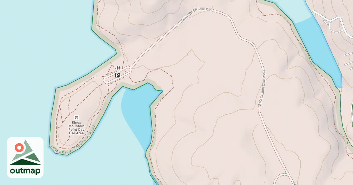 Map of KINGS MTN