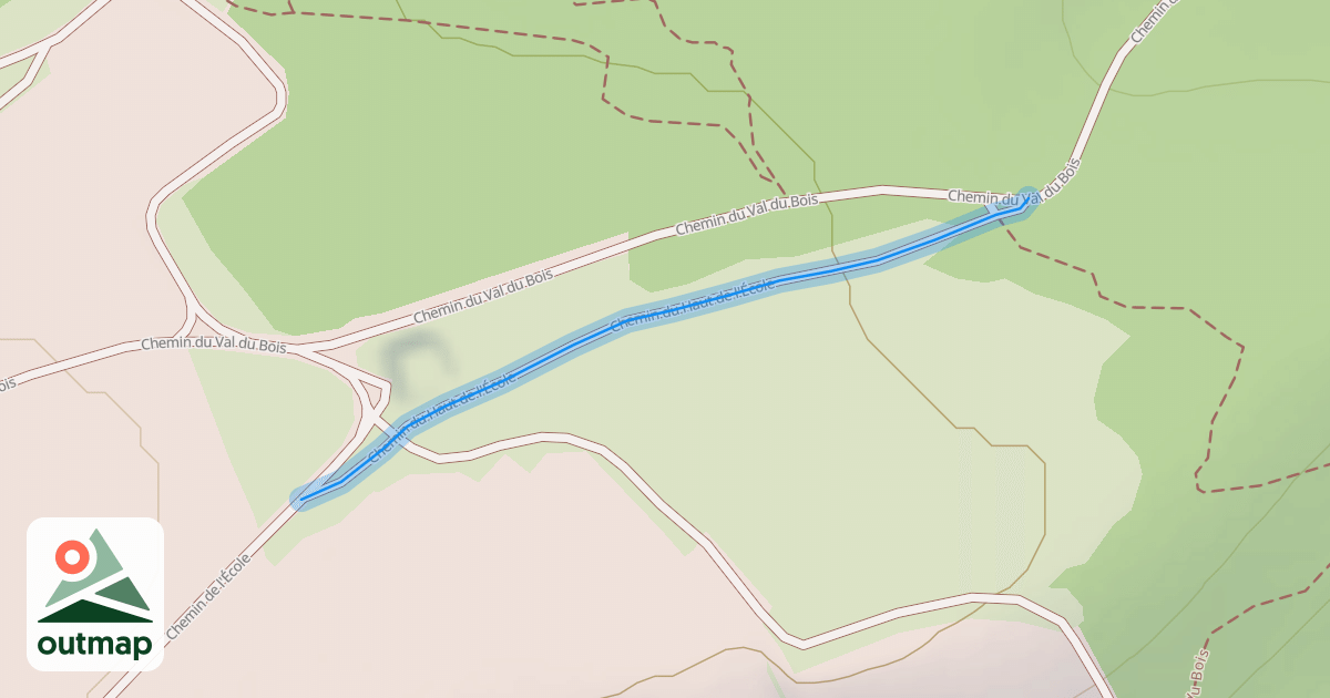 Map of Chemin du Haut de l'École