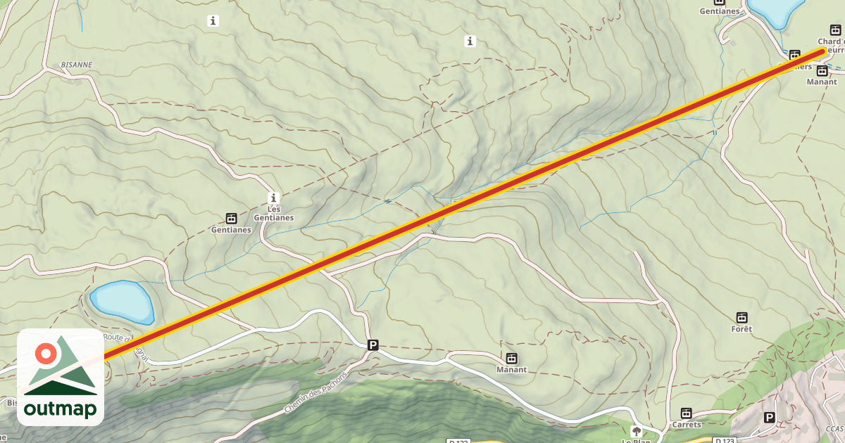 Map of Bisanne