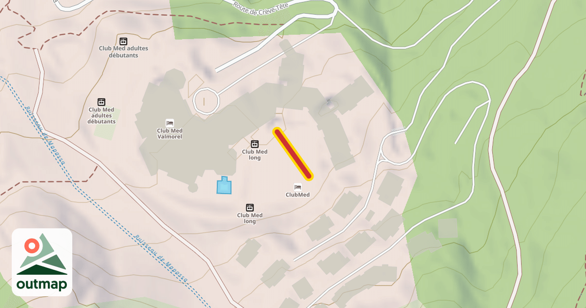 Map of Club Med court