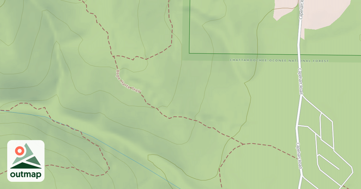 Map of Capehart Trail