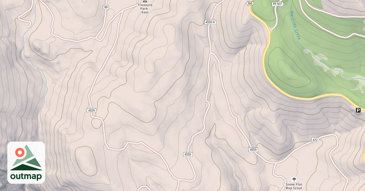Map of SNOW LURE SPUR