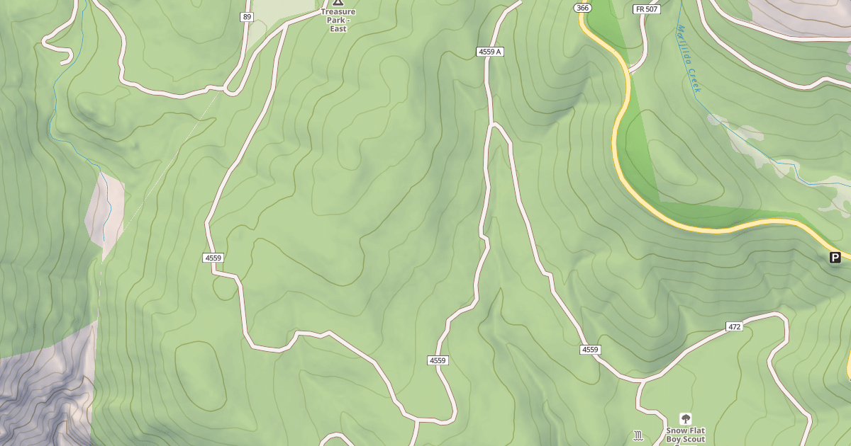 Map preview of SNOW LURE SPUR