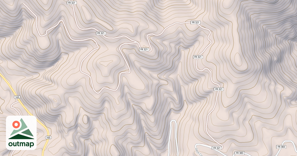 Map of ROUNDTOP MTN