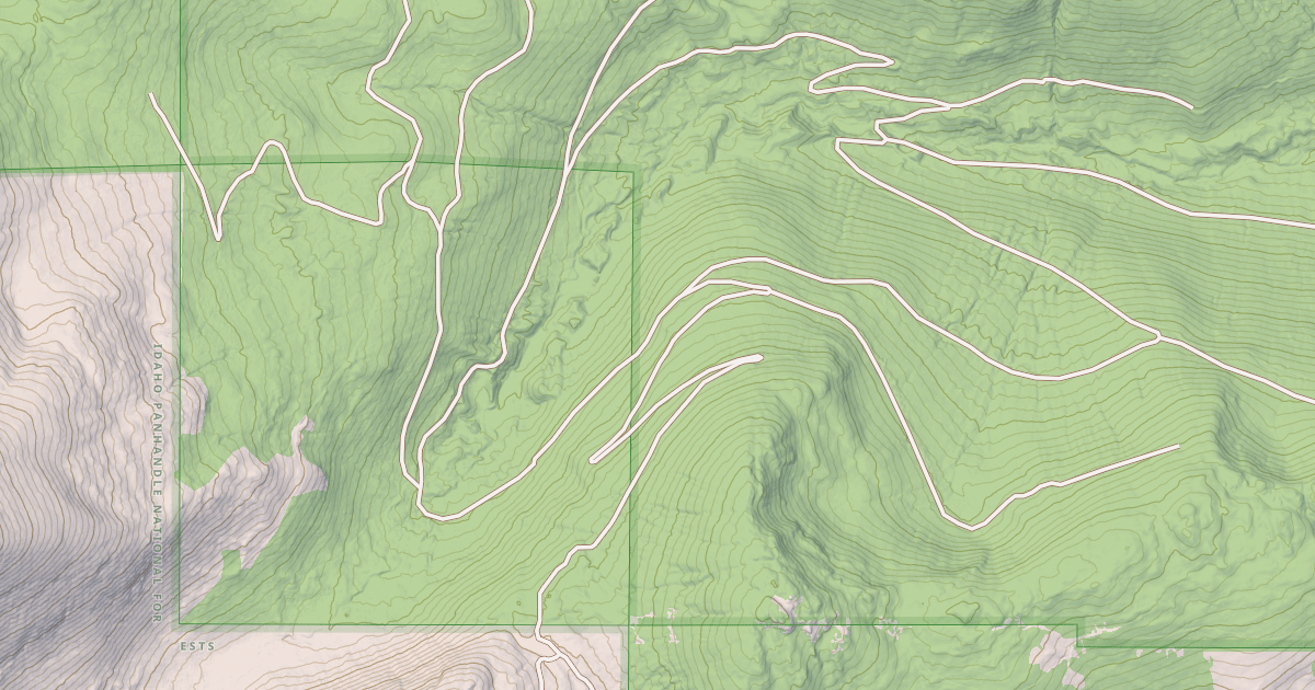 Map preview of NORTH CARIBOU CREEK
