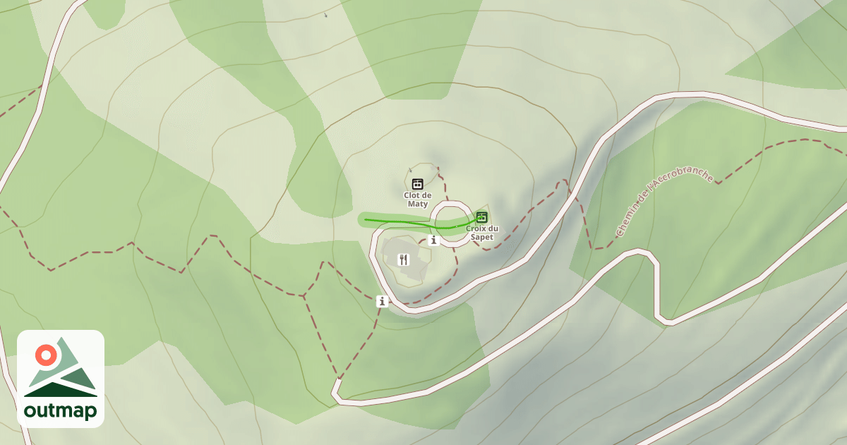 Map of Clot de Maty