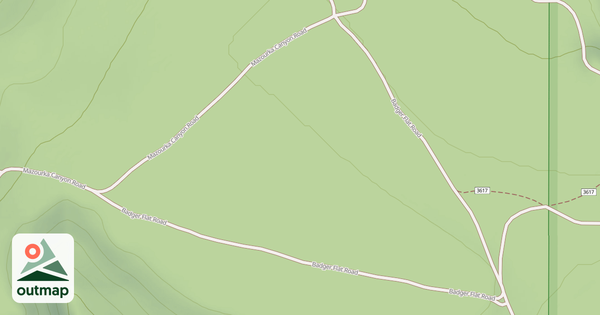 Map of BADGER FLAT