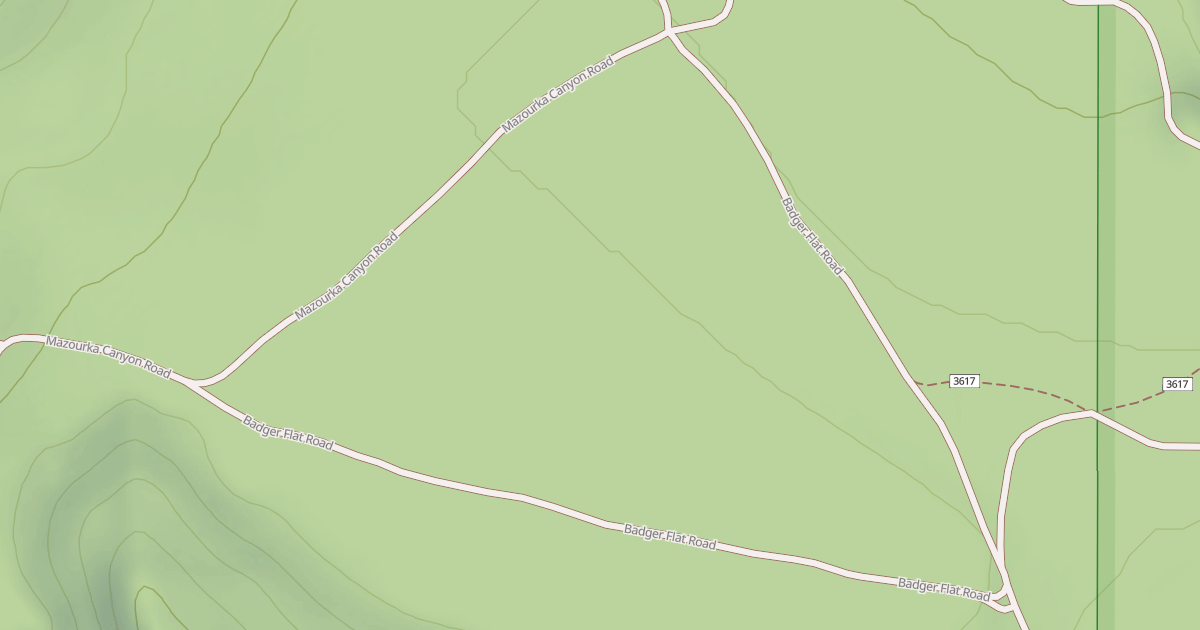 Map preview of BADGER FLAT