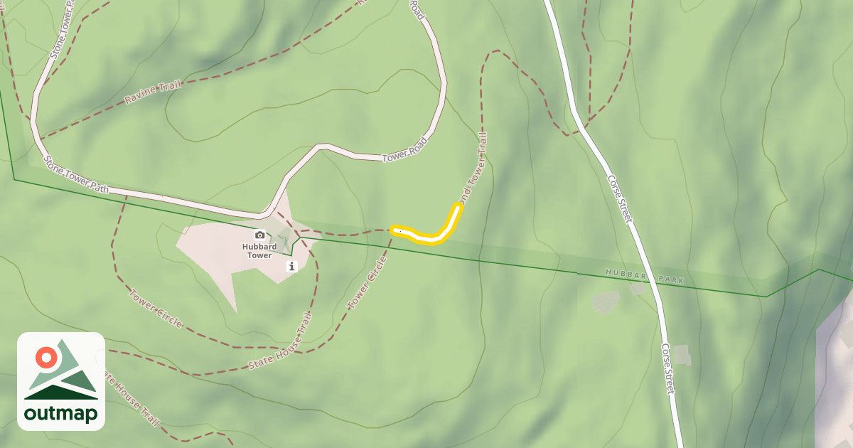 Map of Pond-Tower Trail