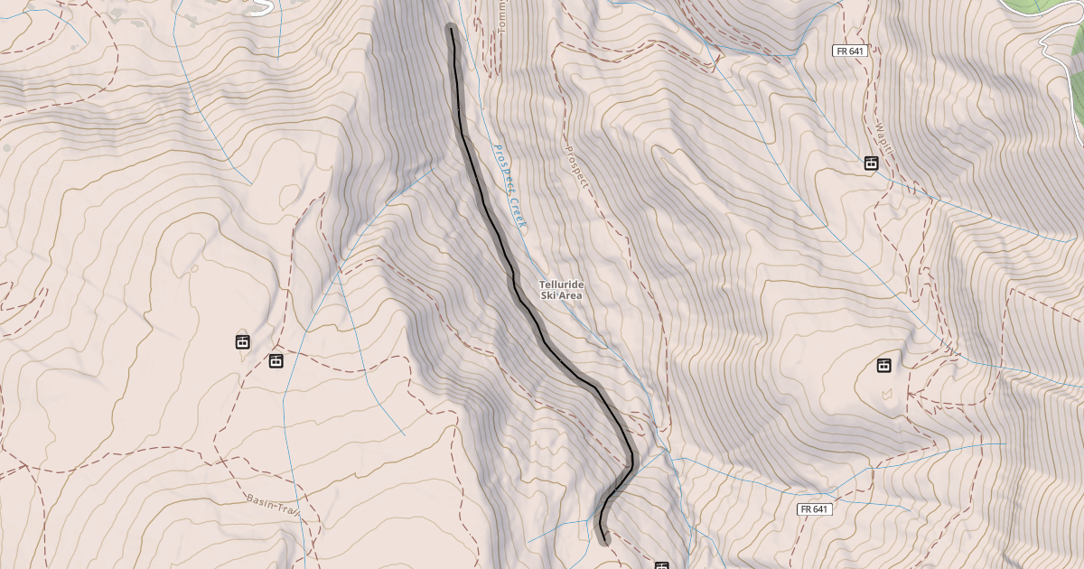 Map preview of Prospect Creek