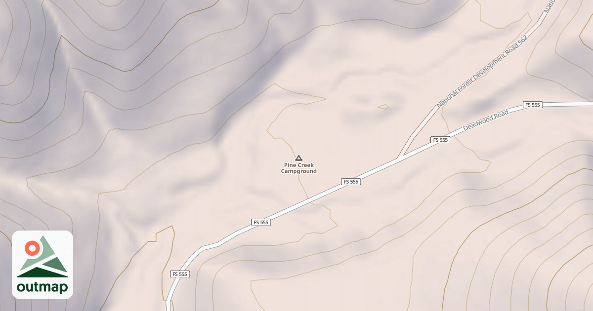 Map of EAST FORK PINE CREEK DISPERSED