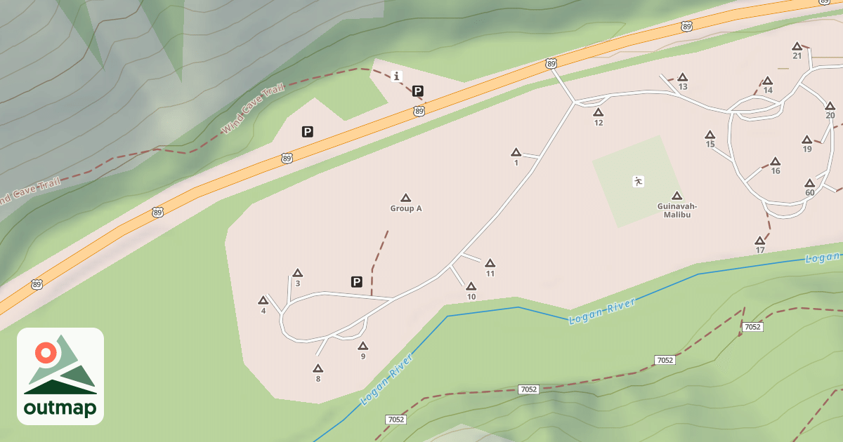 Map of GUINEVAH-MALIBU-A