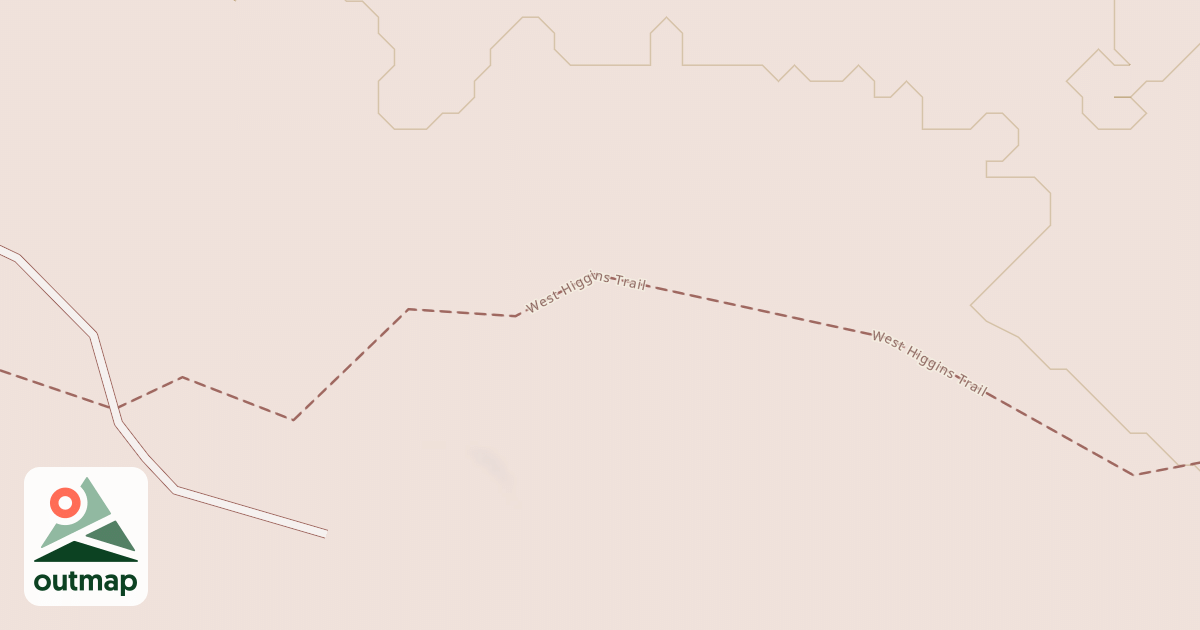 Map of West Higgins Trail