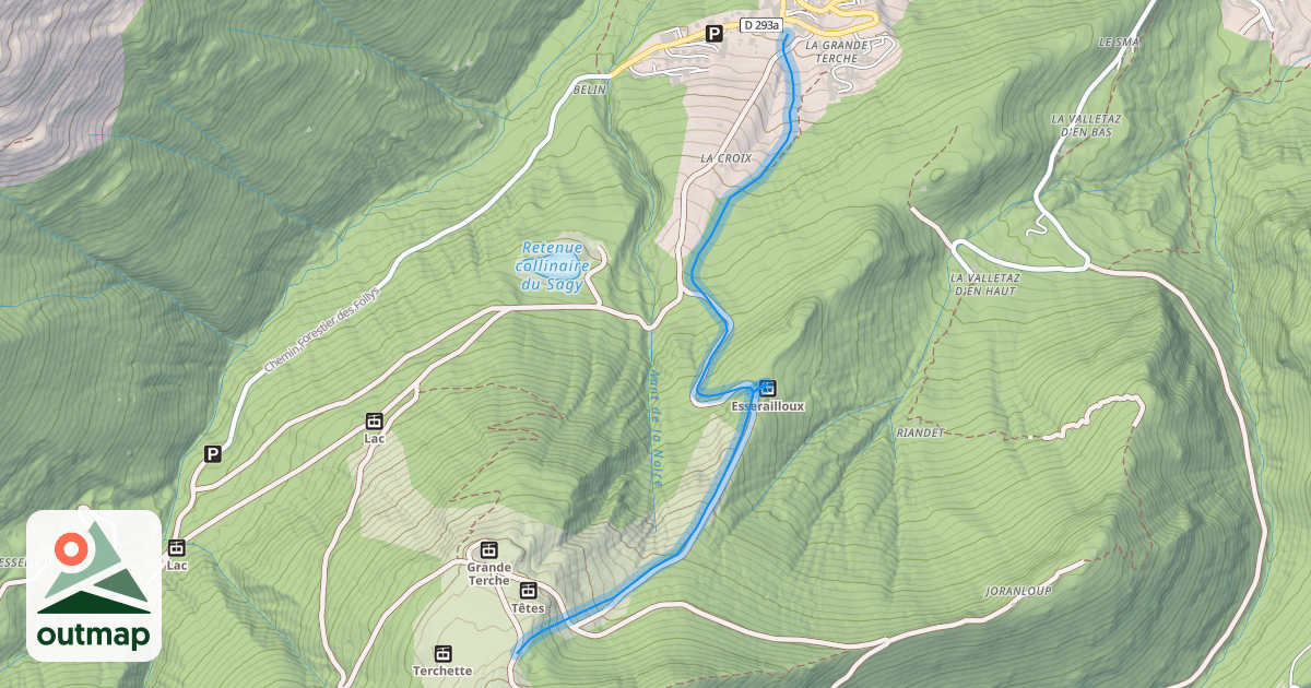 Map of La Grande Terche