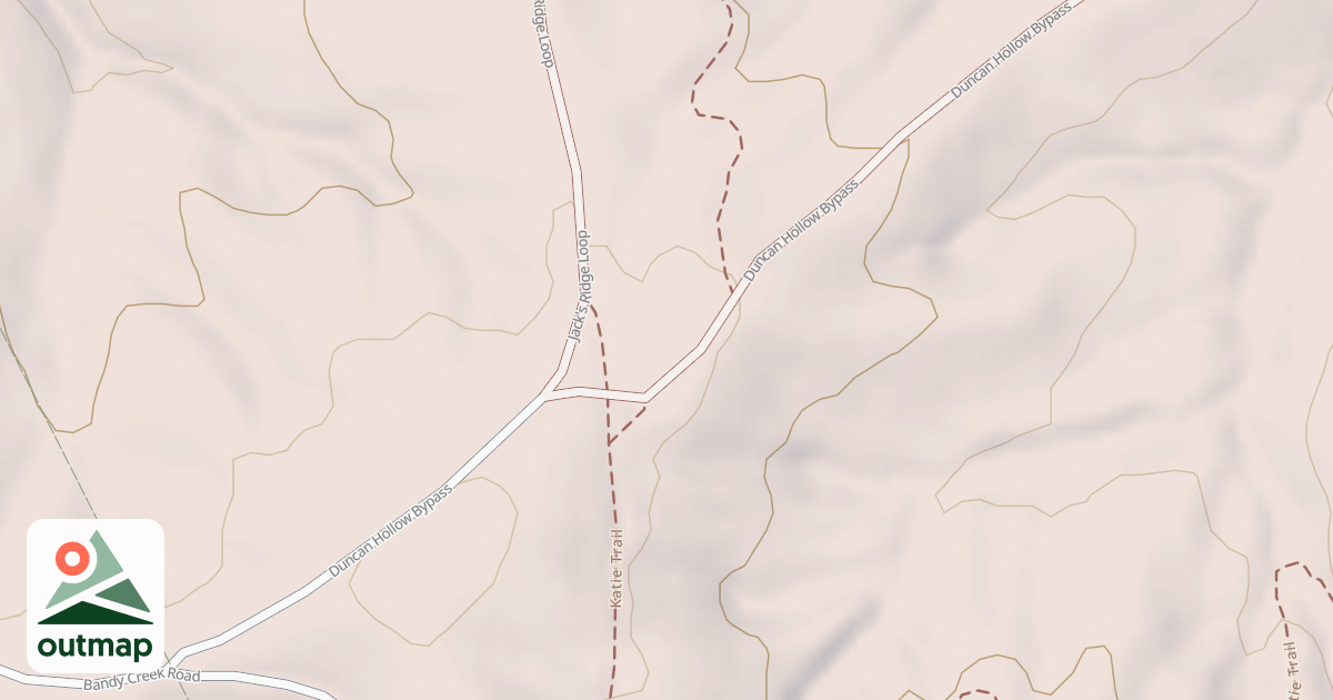 Map of Duncan Hollow Bypass