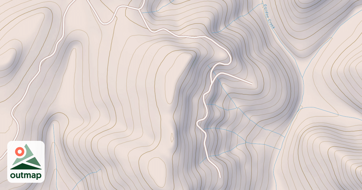 Map of GORDON CREEK
