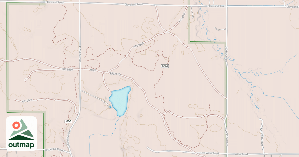Map of HORSESHOE MOTORCYCLE TRAIL