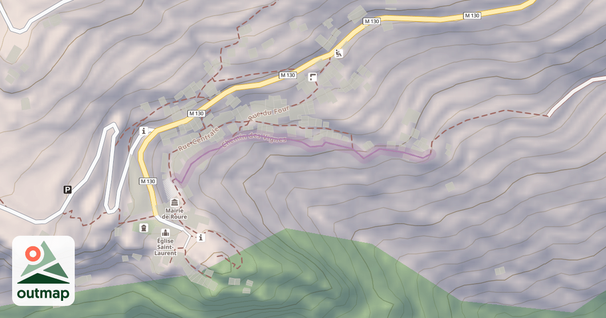Map of Chemin des Vignes