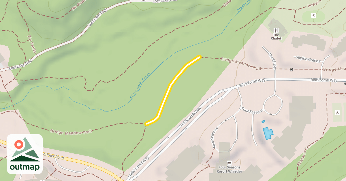 Map of Bridge Meadow Trail