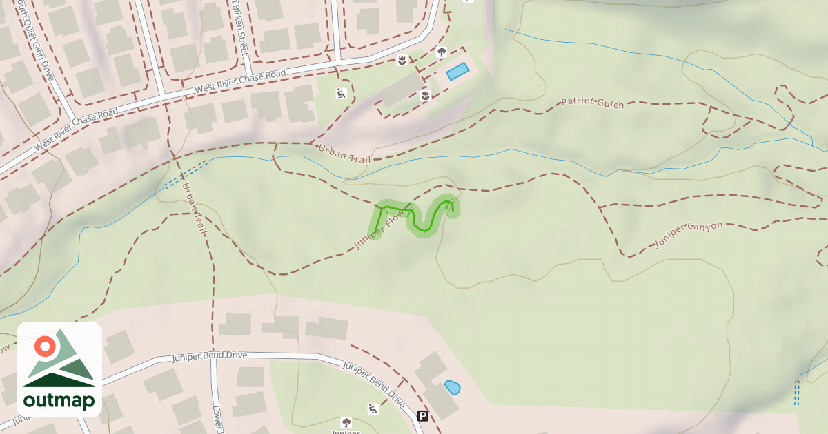 Map of Juniper Canyon
