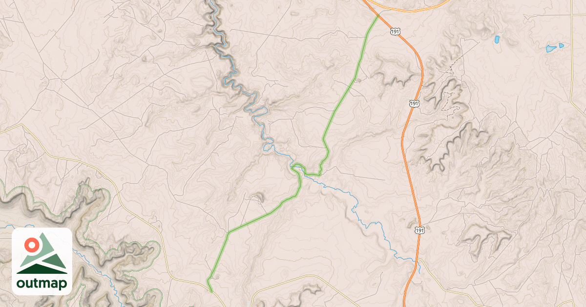 Map of Looking Glass Road