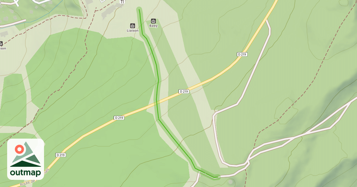 Map of Les Gentianes
