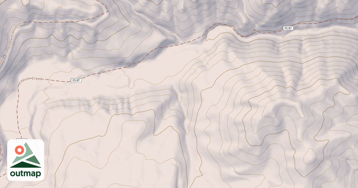 Map of FITSUM CREEK