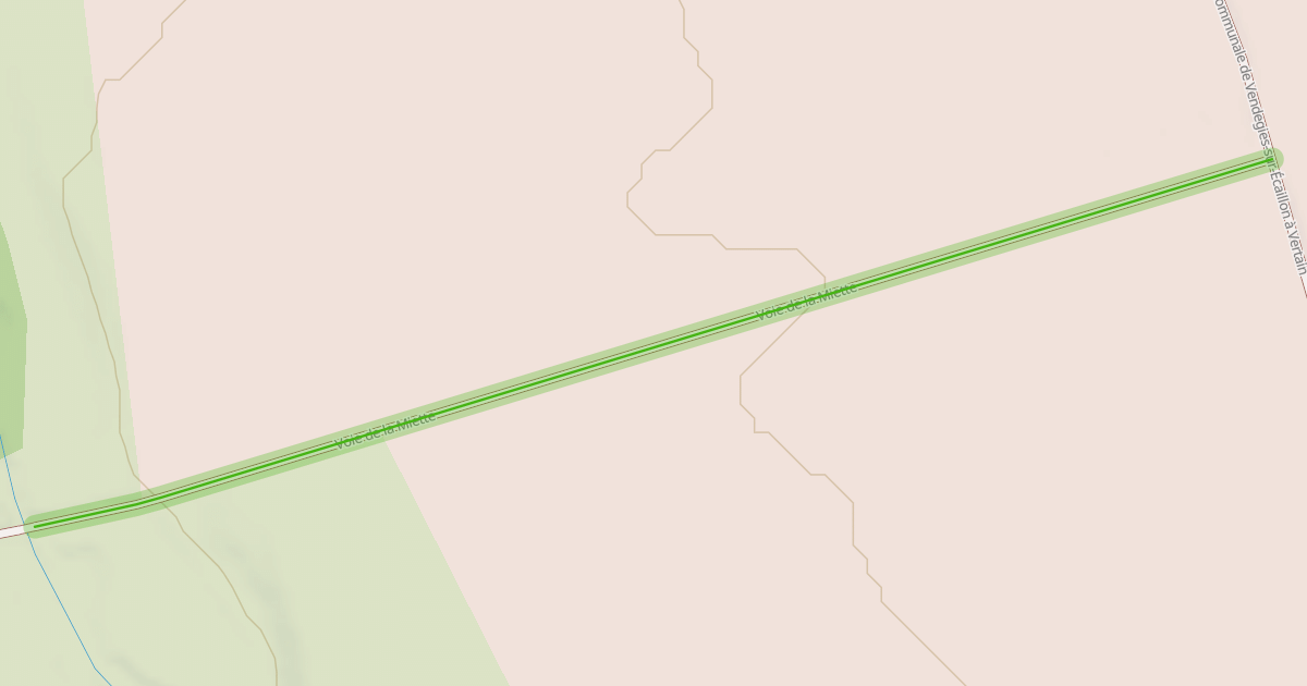 Map preview of Voie de la Miette