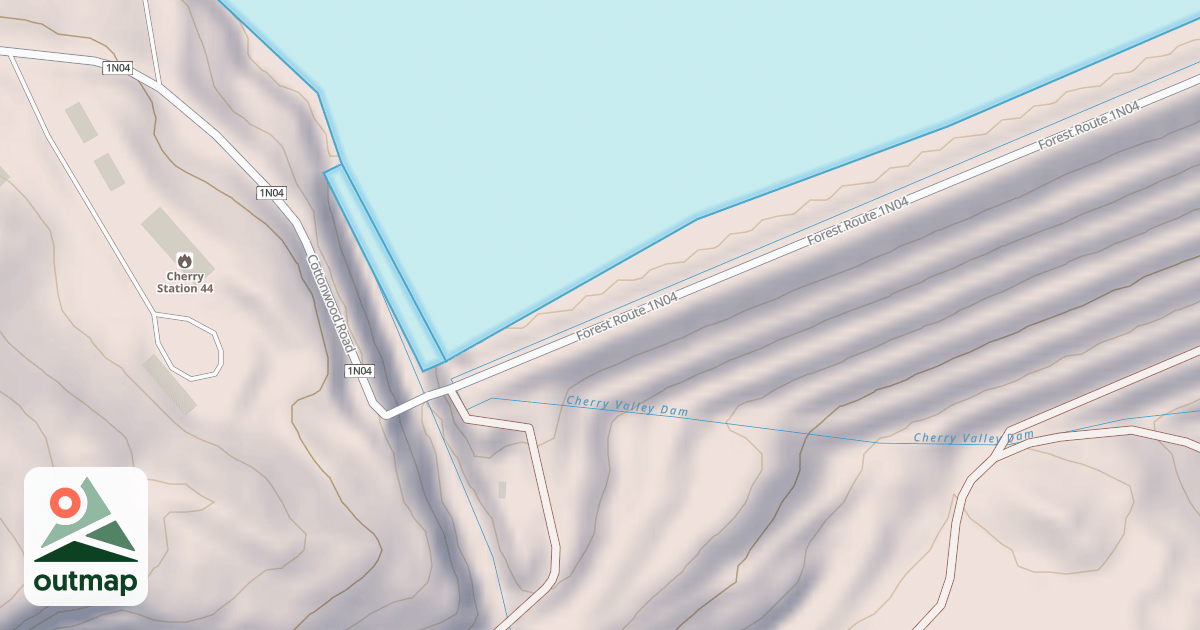 Map of COTTONWOOD RD
