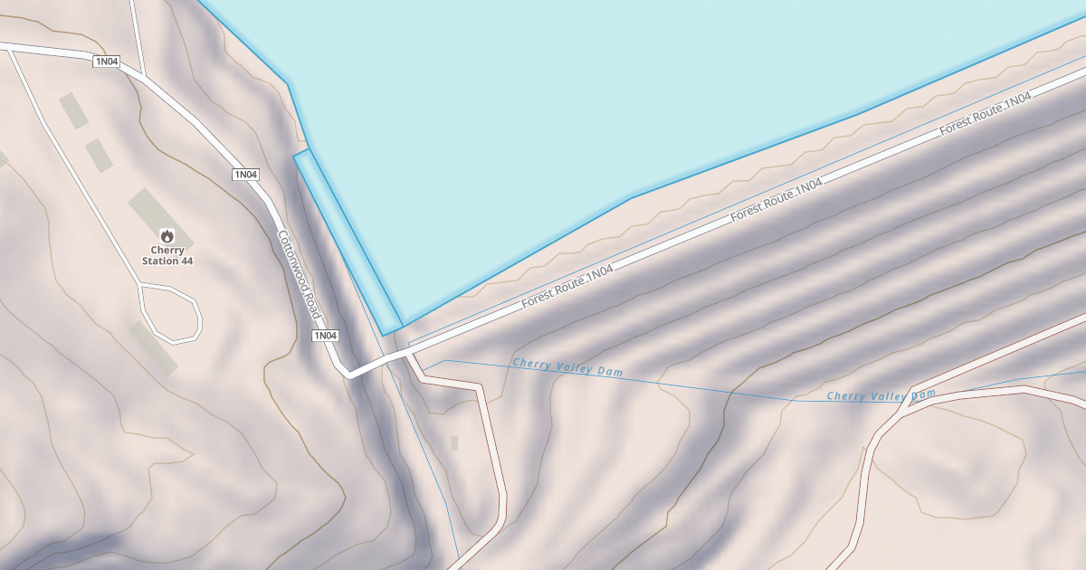 Map preview of COTTONWOOD RD