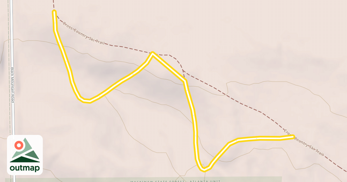 Map of Cross-Country Ski Trail