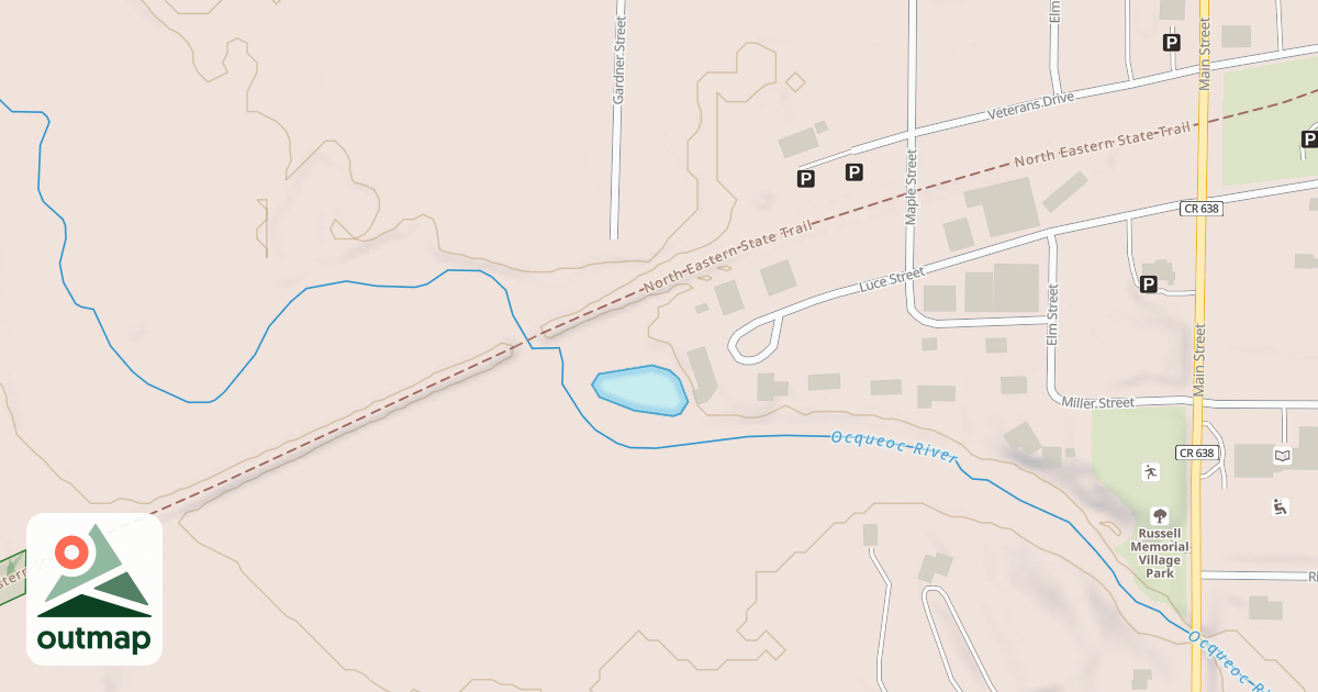 Map of North Eastern State Trail