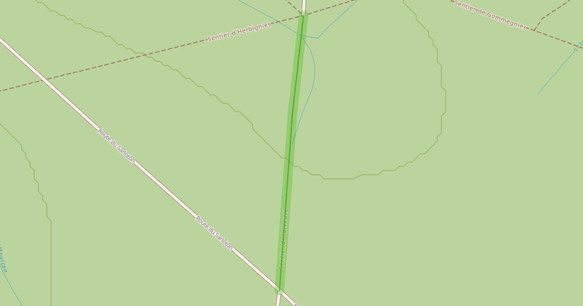 Map preview of Sentier de la Veuve
