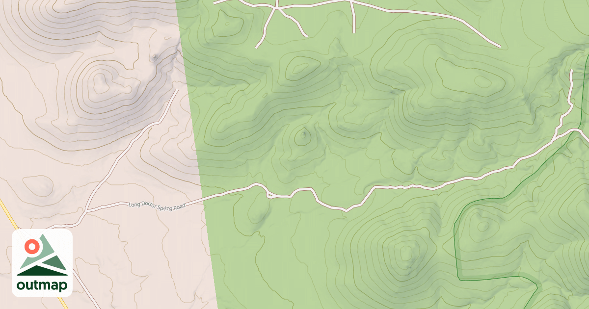 Map of LONG DOCTOR SPRING ROAD