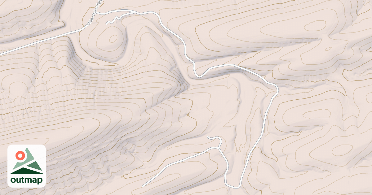 Map of POLECAT RIDGE