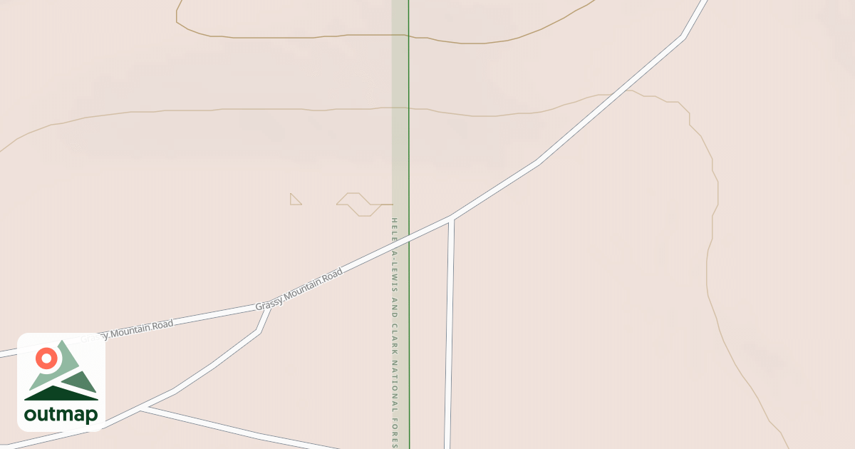 Map of GRASSY MOUNTAIN