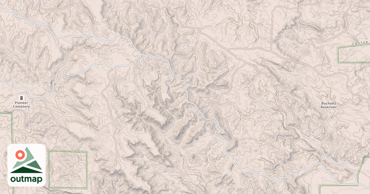 Map of CAPITAL ROCK