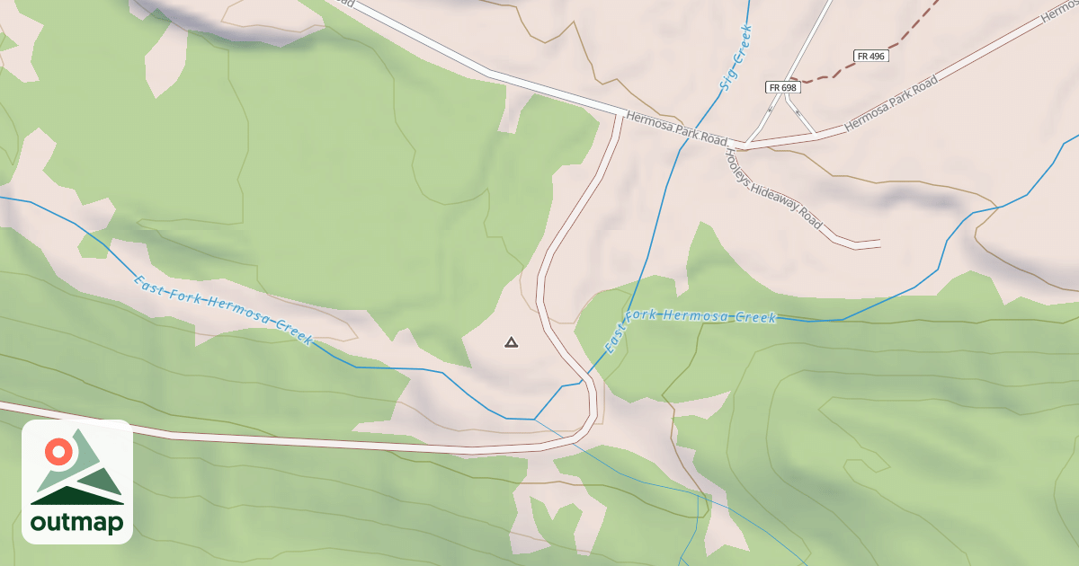 Map of EAST HERMOSA